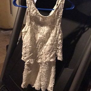Ivory Lace Short Romper - super cute